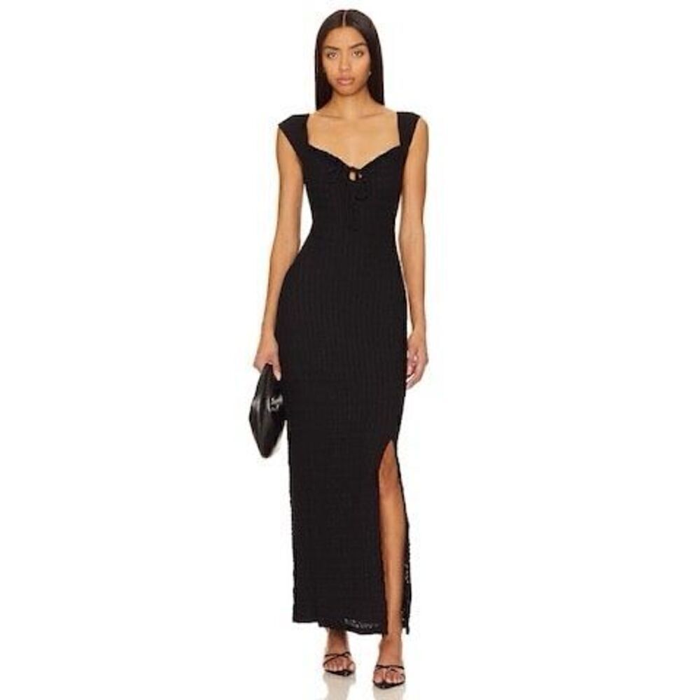 Free People beach Eleni Bodycon Maxi Dressβin Black mediumβnew